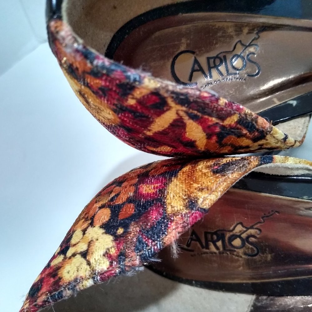 Carlos Santana Flowered High Heels - Picture 9 of 9